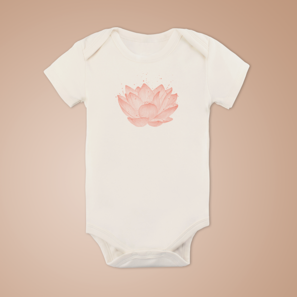 Rosa Lotus | Baby-Body Kurzarm